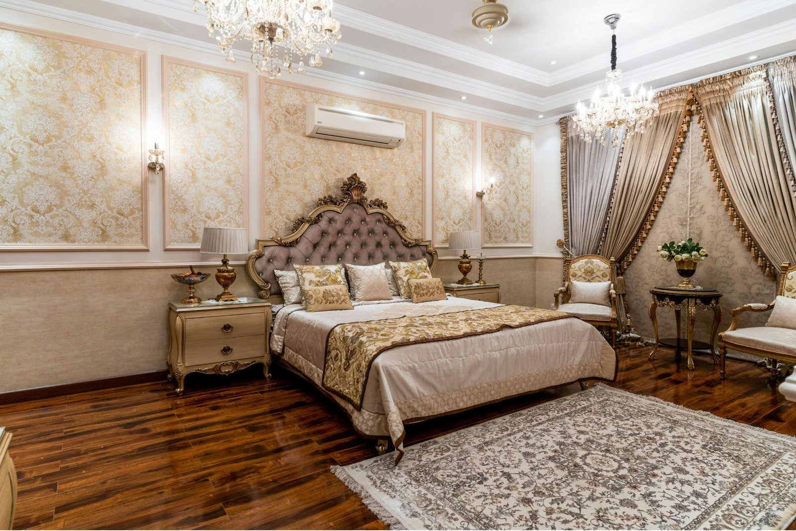 Bedroom With Wooden Floor